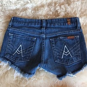 7 For All Mankind Shorts - 7 for all Mankind cut off shorts 7 For All Mankind Shorts - 7 for all Mankind cut off shorts